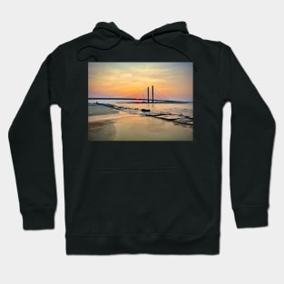 High Tide Sunset at the Indian River Inlet Hoodie